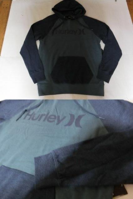 【Hurley】裏起毛ロゴプリントプルオーバーパーカーUS M青緑x青 < ブランド  【Hurley】裏起毛ロゴプリントプルオーバーパーカーUS M青緑x青 < ブランドの