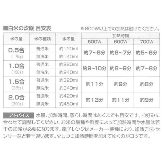 炊飯器 電子レンジ専用 2合炊き 日本製 備長炭配合 しゃもじ&計量カップ 炊飯マグ レンジ用炊飯器 < インテリア/ライフ  炊飯器 電子レンジ専用 2合炊き 日本製 備長炭配合 しゃもじ&計量カップ 炊飯マグ レンジ用炊飯器 < インテリア/ライフの