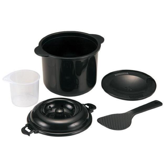 炊飯器 電子レンジ専用 2合炊き 日本製 備長炭配合 しゃもじ&計量カップ 炊飯マグ レンジ用炊飯器 < インテリア/ライフ  炊飯器 電子レンジ専用 2合炊き 日本製 備長炭配合 しゃもじ&計量カップ 炊飯マグ レンジ用炊飯器 < インテリア/ライフの