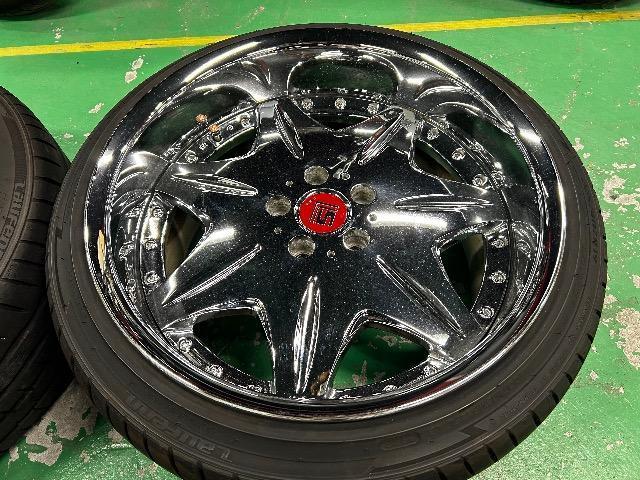 WORK LS 19インチ タイヤ付きメッキホイール