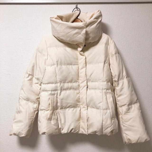 ◆ボリュームカラーダウン◆ダウン&フェザーダウンジャケット★ホワイトLL*冬コーデ♪美品 < 女性ファッション  ◆ボリュームカラーダウン◆ダウン&フェザーダウンジャケット★ホワイトLL*冬コーデ♪美品  < 女性ファッションの