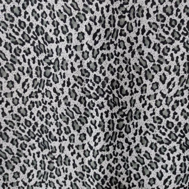 USED★ヒョウ柄 半袖オープンシャツグレー系 < 女性ファッション  USED★ヒョウ柄 半袖オープンシャツグレー系 < 女性ファッションの