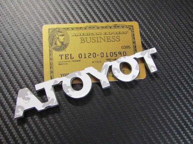 ●TOYOTA トヨタ ABS製 抜き文字タイプ MAD BLACK エンブレム新品! < 自動車/バイク ●TOYOTA トヨタ ABS製 抜き文字タイプ MAD BLACK エンブレム新品! < 自動車/バイク