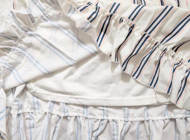 160★MaterialBluebis★ストライプドッキングワンピース★新品★送料無料 < キッズ/ベビー  160★MaterialBluebis★ストライプドッキングワンピース★新品★送料無料 < キッズ/ベビーの