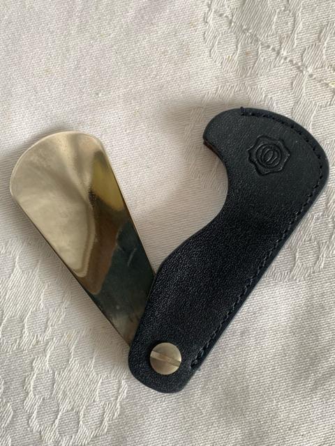 折りたたみ式靴ベラ インディゴ < 男性ファッション  折りたたみ式靴ベラ インディゴ  < 男性ファッションの