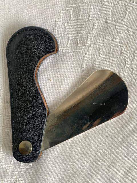 折りたたみ式靴ベラ インディゴ < 男性ファッション  折りたたみ式靴ベラ インディゴ < 男性ファッションの