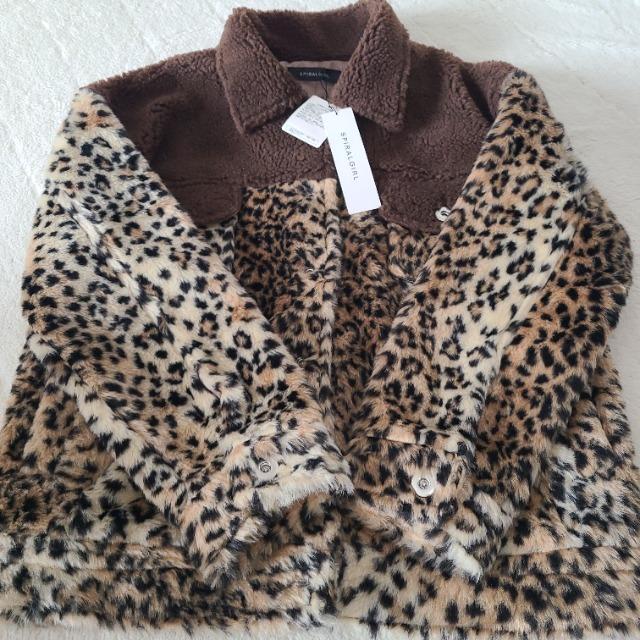 SPIRALGIRL レオパード ボアジャケット < ブランド SPIRALGIRL レオパード ボアジャケット < ブランドの