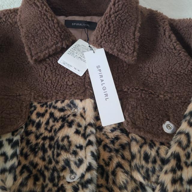 SPIRALGIRL レオパード ボアジャケット < ブランド SPIRALGIRL レオパード ボアジャケット < ブランドの