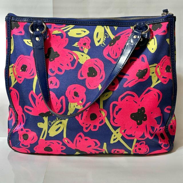 COACH �R�[�` �g�[�g�o�b�O �V�����_�[�o�b�O �o�b�O 22442 �i�C���� �p�e���g���U�[ �l�C�r�[ �s���N �� �u�����h�� 