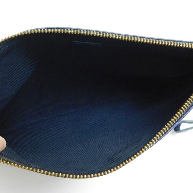 1000円 美品 FURLA フルラ クラッチバッグ セカンドバッグ ポーチ レザー 青 < ブランド 1000円 美品 FURLA フルラ クラッチバッグ セカンドバッグ ポーチ レザー 青 < ブランドの