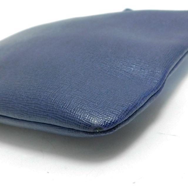 1000円 美品 FURLA フルラ クラッチバッグ セカンドバッグ ポーチ レザー 青 < ブランド 1000円 美品 FURLA フルラ クラッチバッグ セカンドバッグ ポーチ レザー 青 < ブランドの