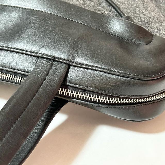 PRADA �v���_ �E�[�� ���U�[ �g�[�g �o�b�O �u���b�N �V���o�[���� ���|�� A4 ���[ ���΂� �� �u�����h�� 