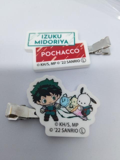 ■ 僕のヒーローアカデミア■クリップ 緑谷 ヒロアカ×サンリオキャラクターズ ポチャッコ×緑谷出久 デク ヘアクリップ2個セット < アニメ/コミック/キャラクター ■ 僕のヒーローアカデミア■クリップ 緑谷 ヒロアカ×サンリオキャラクターズ ポチャッコ×緑谷出久 デク ヘアクリップ2個セット < アニメ/コミック/キャラクターの