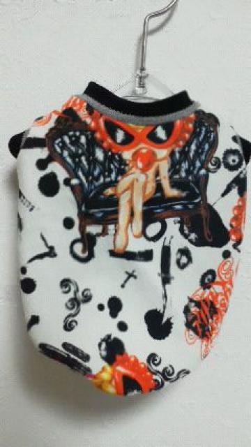 SALE★ハンドメイド*ヒスミニTシャツ*ゴスロリ柄・白・ボーダー・犬用*SS < ペット/手芸/園芸  SALE★ハンドメイド*ヒスミニTシャツ*ゴスロリ柄・白・ボーダー・犬用*SS  < ペット/手芸/園芸の