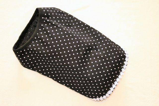 水玉ノースリーブTシャツ胴45cm(クロ) < ペット/手芸/園芸  水玉ノースリーブTシャツ胴45cm(クロ)  < ペット/手芸/園芸の