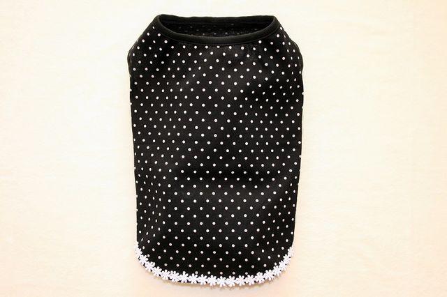 水玉ノースリーブTシャツ胴45cm(クロ) < ペット/手芸/園芸  水玉ノースリーブTシャツ胴45cm(クロ) < ペット/手芸/園芸の