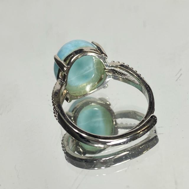 《No.R125》世界三大ヒーリングストーン ラリマー フリーサイズリング < 男性アクセサリー/時計  《No.R125》世界三大ヒーリングストーン ラリマー フリーサイズリング < 男性アクセサリー/時計の