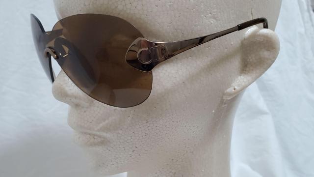 正規美 レア Dior ティアドロップ パイロット シールドサングラス 茶 ブロンズ CDロゴ 1枚ビッグレンズメタルアイウェア < ブランド  正規美 レア Dior ティアドロップ パイロット シールドサングラス 茶 ブロンズ CDロゴ 1枚ビッグレンズメタルアイウェア < ブランドの