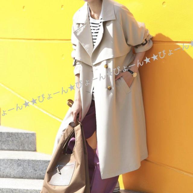 新品タグ3L〜4L★柔らかトレンチコート < 女性ファッション  新品タグ3L〜4L★柔らかトレンチコート < 女性ファッションの