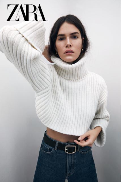 �����i (EUR)L �U�� ZARA �N���b�v�h���u�j�b�g �z���C�g �� �u�����h�� 