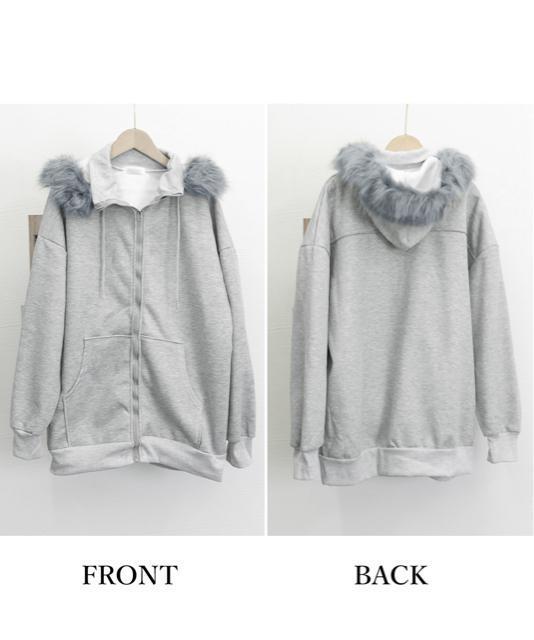 送料無料 新品 裏微起毛パーカージップアップ レディース < 女性ファッション  送料無料 新品 裏微起毛パーカージップアップ レディース < 女性ファッションの