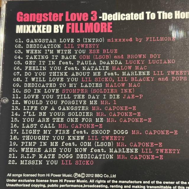 【Gangster Love 3 ~Dedicated To The Homie < CD/DVD/ビデオ 【Gangster Love 3 ~Dedicated To The Homie < CD/DVD/ビデオの