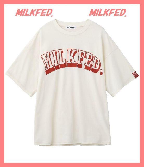 ☆ミルクフェド☆超美品☆完売アメカジビッグロゴ柔らかゆるTシャツ☆ < ブランド  ☆ミルクフェド☆超美品☆完売アメカジビッグロゴ柔らかゆるTシャツ☆  < ブランドの