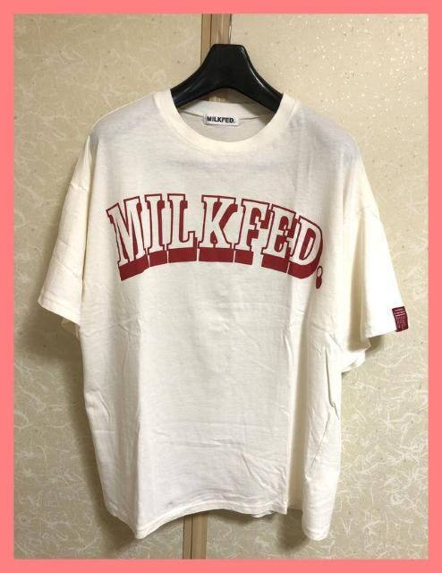 ☆ミルクフェド☆超美品☆完売アメカジビッグロゴ柔らかゆるTシャツ☆ < ブランド  ☆ミルクフェド☆超美品☆完売アメカジビッグロゴ柔らかゆるTシャツ☆ < ブランドの