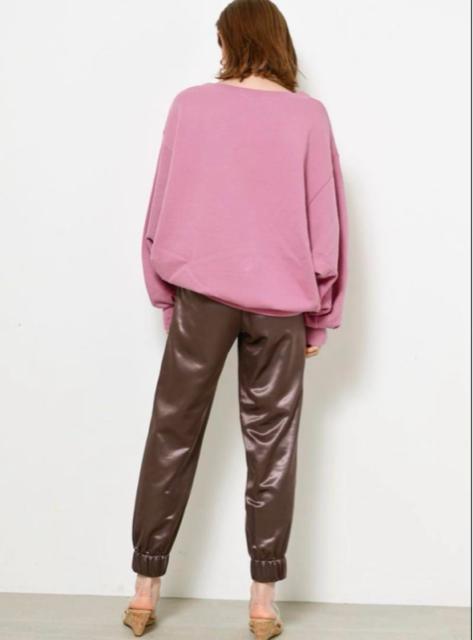 【新品】SNIDEL★スナイデル サテンイージーパンツ ジョガーパンツ ブラウン 茶 パンツ すっきり魅せる サイズ0 S < ブランド 【新品】SNIDEL★スナイデル サテンイージーパンツ ジョガーパンツ ブラウン 茶 パンツ すっきり魅せる サイズ0 S < ブランドの