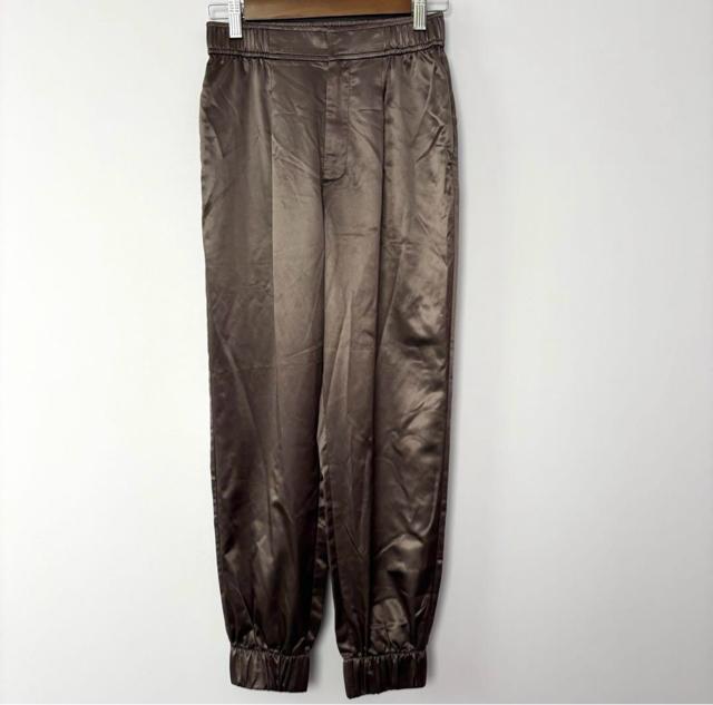 【新品】SNIDEL★スナイデル サテンイージーパンツ ジョガーパンツ ブラウン 茶 パンツ すっきり魅せる サイズ0 S < ブランド 【新品】SNIDEL★スナイデル サテンイージーパンツ ジョガーパンツ ブラウン 茶 パンツ すっきり魅せる サイズ0 S < ブランドの