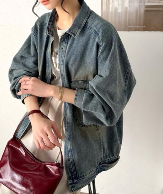 新品☆Classical Elf(クラシカルエルフ)デニムジャケット Gジャンビッグシルエットジャケット☆ < 女性ファッション 新品☆Classical Elf(クラシカルエルフ)デニムジャケット Gジャンビッグシルエットジャケット☆ < 女性ファッションの