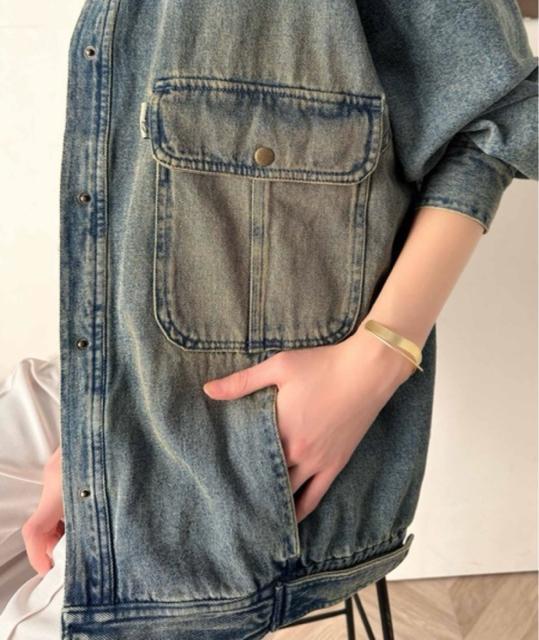 新品☆Classical Elf(クラシカルエルフ)デニムジャケット Gジャンビッグシルエットジャケット☆ < 女性ファッション 新品☆Classical Elf(クラシカルエルフ)デニムジャケット Gジャンビッグシルエットジャケット☆ < 女性ファッションの