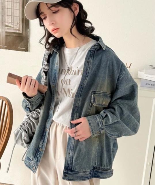 新品☆Classical Elf(クラシカルエルフ)デニムジャケット Gジャンビッグシルエットジャケット☆ < 女性ファッション 新品☆Classical Elf(クラシカルエルフ)デニムジャケット Gジャンビッグシルエットジャケット☆ < 女性ファッションの