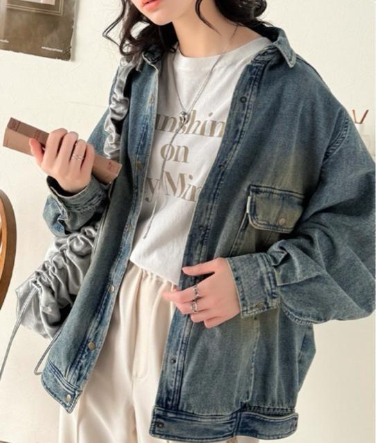 新品☆Classical Elf(クラシカルエルフ)デニムジャケット Gジャンビッグシルエットジャケット☆ < 女性ファッション 新品☆Classical Elf(クラシカルエルフ)デニムジャケット Gジャンビッグシルエットジャケット☆ < 女性ファッションの
