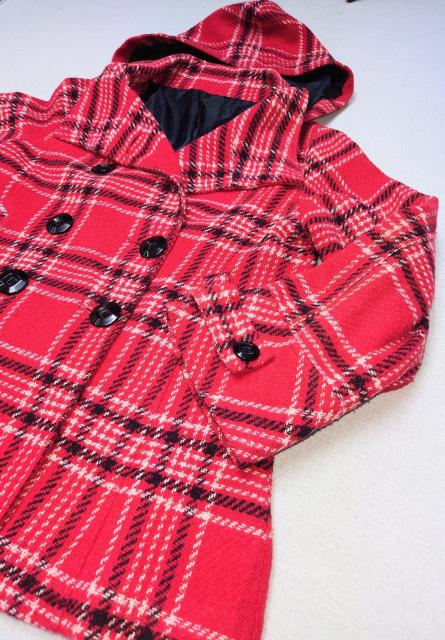 美品★ピーコート★タイト★スリム★ユニセックス★パンクファッション★レディースコート★ロックファッション★可愛い★レッド★送料無料 < 女性ファッション 美品★ピーコート★タイト★スリム★ユニセックス★パンクファッション★レディースコート★ロックファッション★可愛い★レッド★送料無料 < 女性ファッションの