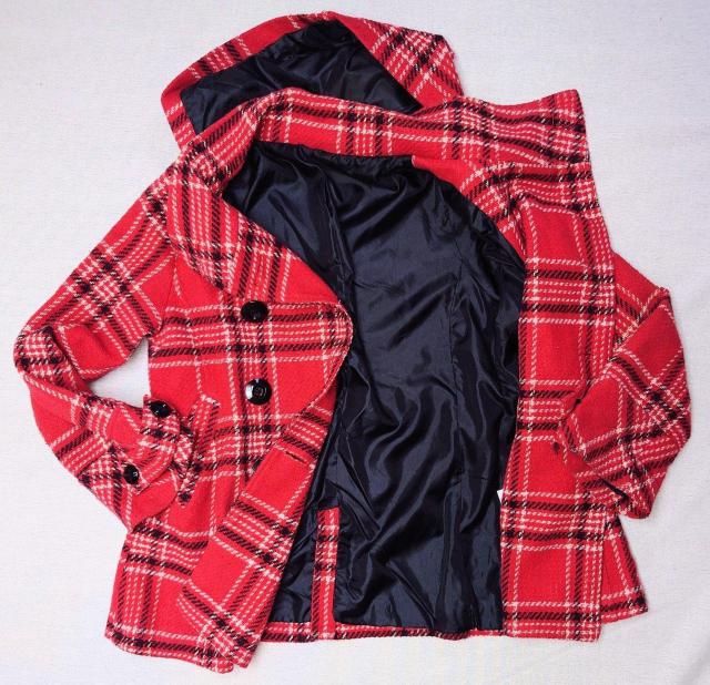 美品★ピーコート★タイト★スリム★ユニセックス★パンクファッション★レディースコート★ロックファッション★可愛い★レッド★送料無料 < 女性ファッション 美品★ピーコート★タイト★スリム★ユニセックス★パンクファッション★レディースコート★ロックファッション★可愛い★レッド★送料無料 < 女性ファッションの