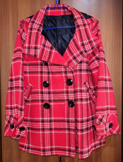 美品★ピーコート★タイト★スリム★ユニセックス★パンクファッション★レディースコート★ロックファッション★可愛い★レッド★送料無料 < 女性ファッション 美品★ピーコート★タイト★スリム★ユニセックス★パンクファッション★レディースコート★ロックファッション★可愛い★レッド★送料無料 < 女性ファッションの