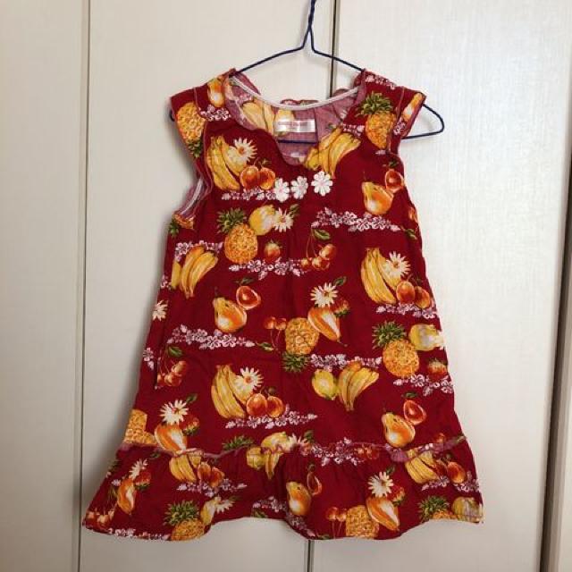 used子供服 トロピカルなワンピース サイズ110 < キッズ/ベビー  used子供服 トロピカルなワンピース サイズ110  < キッズ/ベビーの