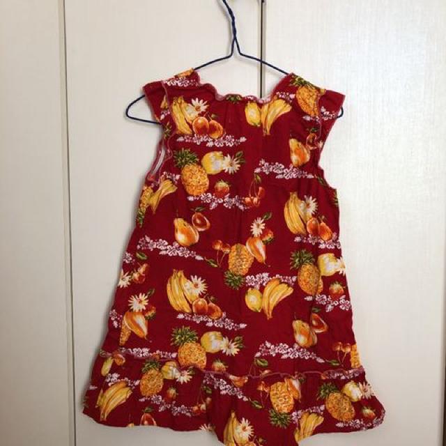 used子供服 トロピカルなワンピース サイズ110 < キッズ/ベビー  used子供服 トロピカルなワンピース サイズ110 < キッズ/ベビーの