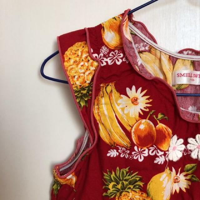 used子供服 トロピカルなワンピース サイズ110 < キッズ/ベビー  used子供服 トロピカルなワンピース サイズ110 < キッズ/ベビーの