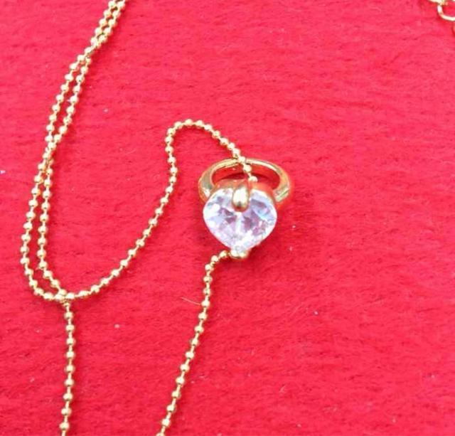 CZ ハートリングネックレス < 女性アクセサリー/時計  CZ ハートリングネックレス  < 女性アクセサリー/時計の
