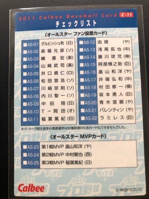 2011カルビー野球第3弾/C-11・中日ドラゴンズ・日本新記録通算287セ−ブ達成岩瀬(2011・6・16)チェックリストカ−ド < トレーディングカード  2011カルビー野球第3弾/C-11・中日ドラゴンズ・日本新記録通算287セ−ブ達成岩瀬(2011・6・16)チェックリストカ−ド < トレーディングカードの
