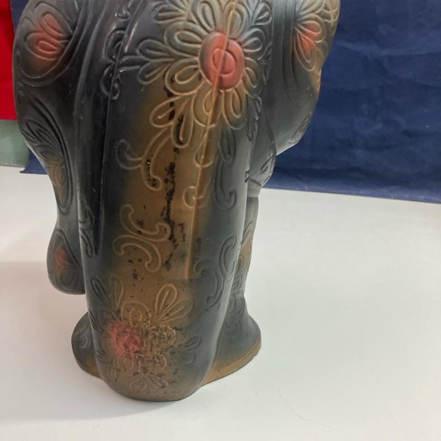 陶器製 七福神 布袋様 置物 笑顔の仏像 扇子付き 高さ約37cm < ホビー  陶器製 七福神 布袋様 置物 笑顔の仏像 扇子付き 高さ約37cm < ホビーの