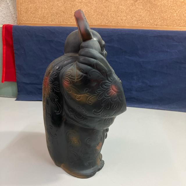 陶器製 七福神 布袋様 置物 笑顔の仏像 扇子付き 高さ約37cm < ホビー  陶器製 七福神 布袋様 置物 笑顔の仏像 扇子付き 高さ約37cm < ホビーの