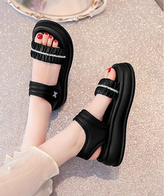 送料無料 新品 厚底サンダル レディースギャザーサンダル < 女性ファッション  送料無料 新品 厚底サンダル レディースギャザーサンダル < 女性ファッションの