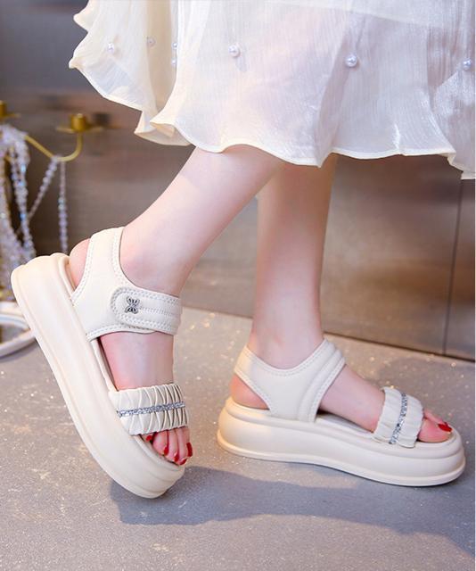 送料無料 新品 厚底サンダル レディースギャザーサンダル < 女性ファッション  送料無料 新品 厚底サンダル レディースギャザーサンダル < 女性ファッションの