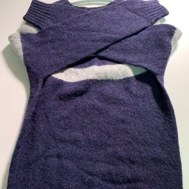 HOWLIN' 英国製 ウール100% ニット セーター セミボーダー ネイビー Mサイズ ハウリン ラグランスリーブ < 男性ファッション  HOWLIN' 英国製 ウール100% ニット セーター セミボーダー ネイビー Mサイズ ハウリン ラグランスリーブ < 男性ファッションの