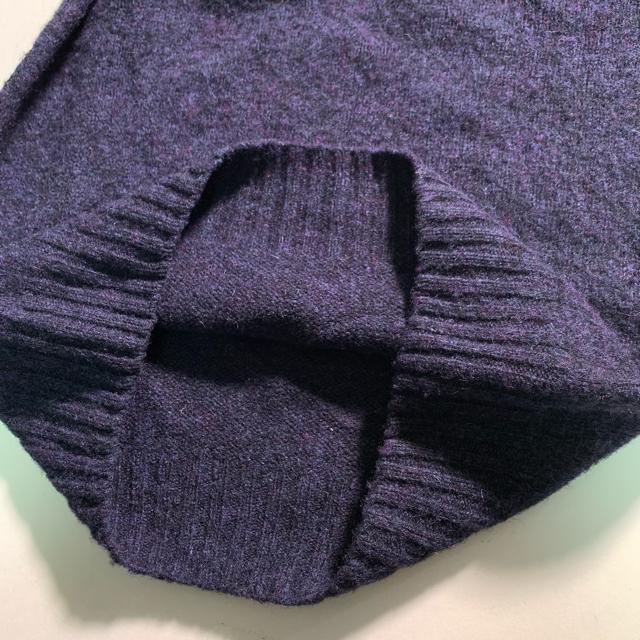 HOWLIN' 英国製 ウール100% ニット セーター セミボーダー ネイビー Mサイズ ハウリン ラグランスリーブ < 男性ファッション  HOWLIN' 英国製 ウール100% ニット セーター セミボーダー ネイビー Mサイズ ハウリン ラグランスリーブ < 男性ファッションの