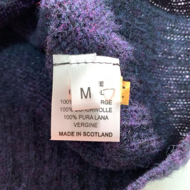 HOWLIN' 英国製 ウール100% ニット セーター セミボーダー ネイビー Mサイズ ハウリン ラグランスリーブ < 男性ファッション  HOWLIN' 英国製 ウール100% ニット セーター セミボーダー ネイビー Mサイズ ハウリン ラグランスリーブ < 男性ファッションの