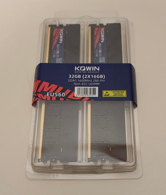 �V�i���g�p�i KOWIN 32GB(16GB�~2)DDR5-5600  �� PC�{��/���Ӌ@��� 